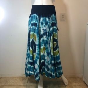Solitaire Los Angeles Tie Dye Boho Skirt